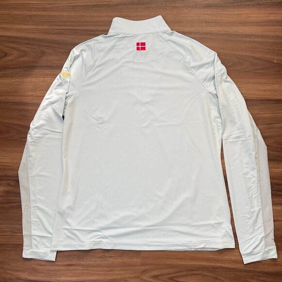 Kastel Denmark - Long Sleeve Quarter Zip Sun Shirt - Light Blue - XL - Picture 3 of 6